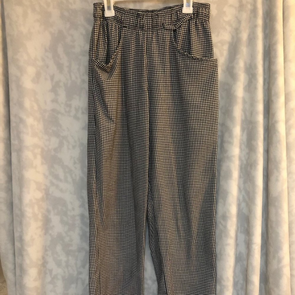 Uncommon Threads Checked Chef Pants, Size XS